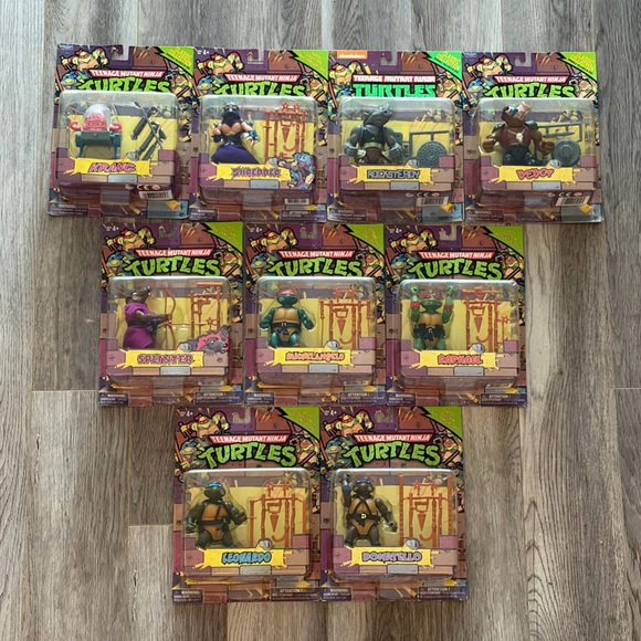 Brand New 9 Teenage Mutant Ninja Turtles Playmates 2013 TMNT Toy Figures - Picture 2 of 3